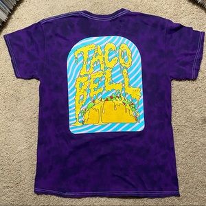Taco Bell Cheesy Purple Tie Dye T-Shirt Size M